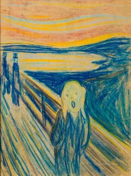 Edvard Munch Painting - The Scream by Edvard Munch 1893